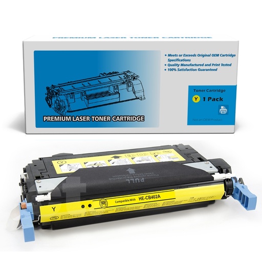 HP CB402A 642A Remanufactured Yellow Standard Yield Toner Cartridge (1 Pack)
