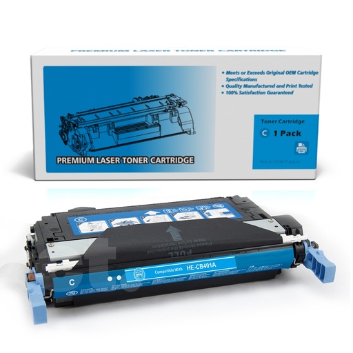 HP CB401A 642A Remanufactured Cyan Standard Yield Toner Cartridge (1 Pack)
