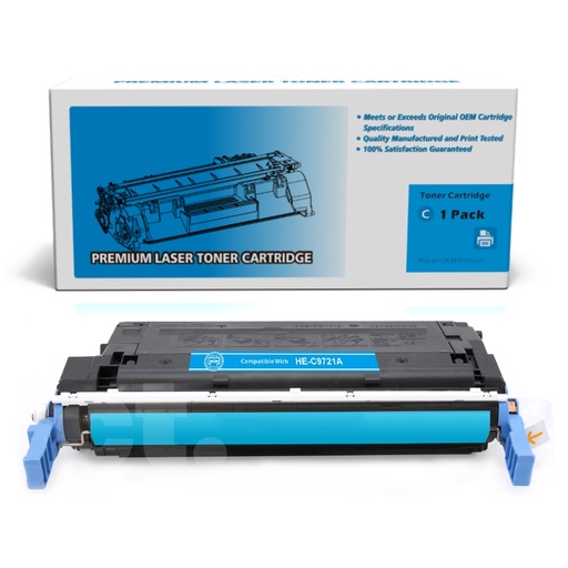 HP C9721A 641A Remanufactured Cyan Standard Yield Toner Cartridge (1 Pack)