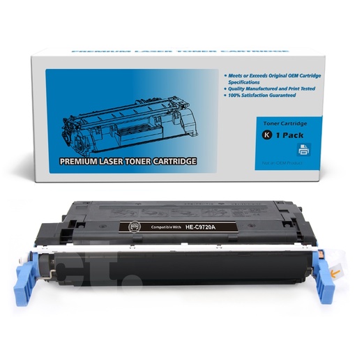 HP C9720A 641A Remanufactured Black Standard Yield Toner Cartridge (1 Pack)