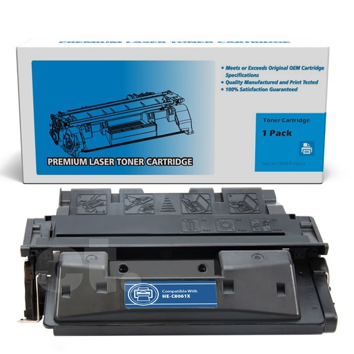 HP C8061X 61X Remanufactured Black High Yield Toner Cartridge (1 Pack)
