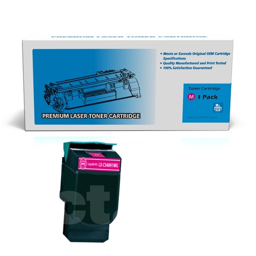 Lexmark C540H1MG Compatible Magenta Standard Yield Toner Cartridge (1 Pack)