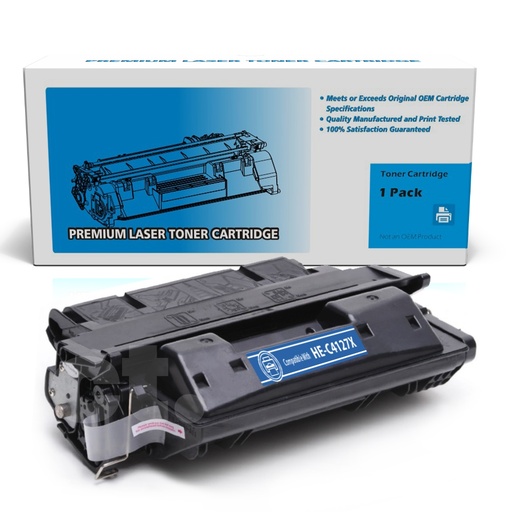 HP C4127X 27X Compatible Black High Yield Toner Cartridge (1 Pack)