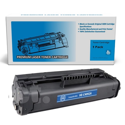 HP C4092A 92A Compatible Black Standard Yield Toner Cartridge (1 Pack)