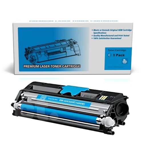 Konica-Minolta A0V30HF (QMS1600) Compatible Cyan Standard Yield Toner Cartridge (1 Pack)
