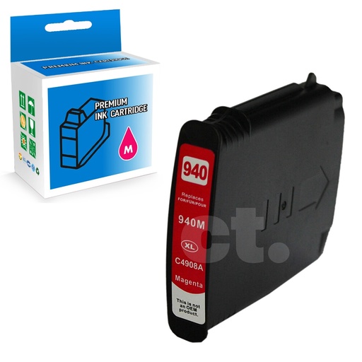 HP 940XL C4908AN Compatible Magenta High Yield Ink Cartridge (1 Pack)