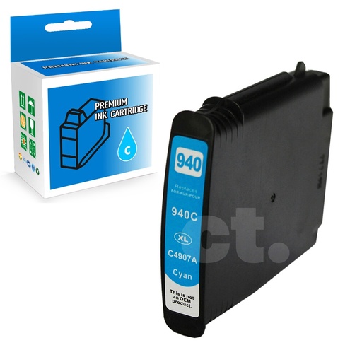 HP 940XL C4907AN Compatible Cyan High Yield Ink Cartridge (1 Pack)