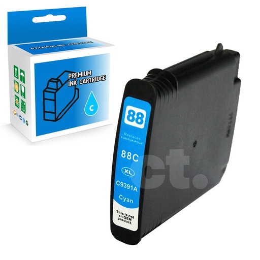 HP 88XL C9391AN Compatible Cyan High Yield Ink Cartridge (1 Pack)