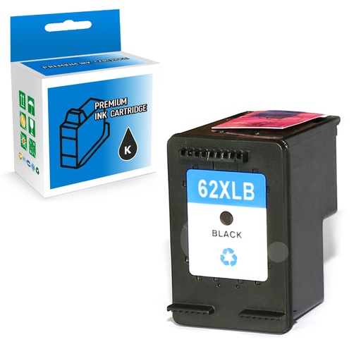 HP 62XL C2P05AN Remanufactured Black High Yield Ink Cartridge (1 Pack)