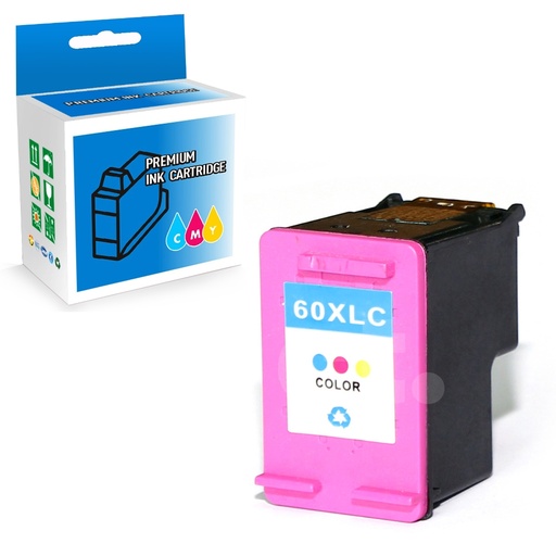 HP 60XL CC644WN Remanufactured Tri-Color High Yield Ink Cartridge (1 Pack)