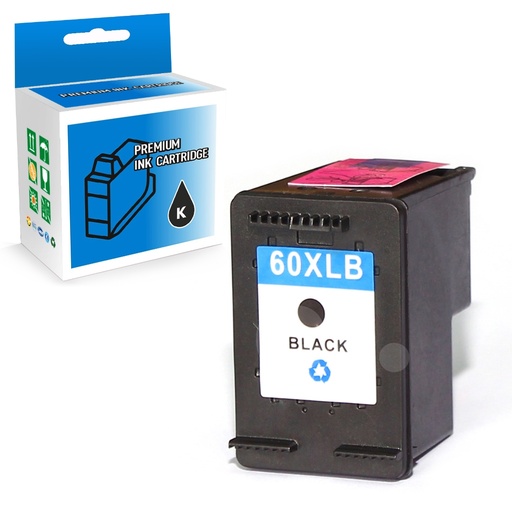 HP 60XL CC641WN Remanufactured Black High Yield Ink Cartridge (1 Pack)