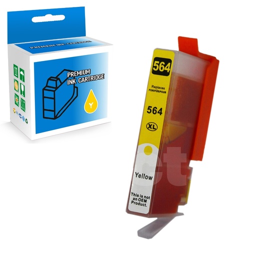HP 564XL CB325WC Compatible Yellow High Yield Ink Cartridge (1 Pack)