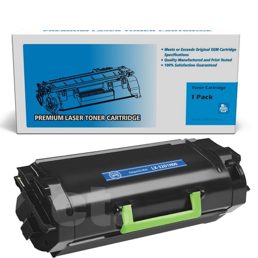 Lexmark 52D1H00 (MS710/MS810) Compatible Black High Yield Toner Cartridge (1 Pack)