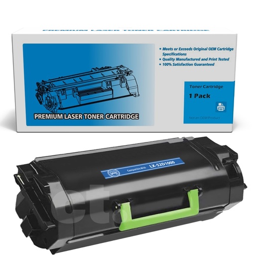 Lexmark 52D1000 Compatible Black Standard Yield Toner Cartridge (1 Pack)