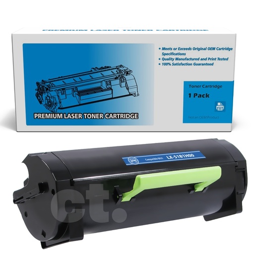 Lexmark 51B1000 Compatible Black Standard Yield Toner Cartridge (1 Pack)