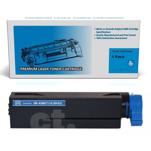 OKI 45807110 B432 Compatible Black Extra High Yield Toner Cartridge (1 Pack)