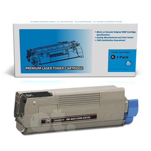 OKI 44315304 (C610) Compatible Black Standard Yield Toner Cartridge (1 Pack)