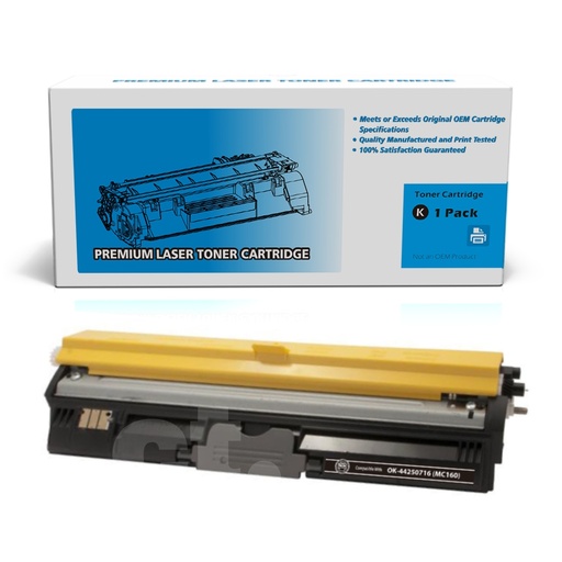 OKI 44250716 Remanufactured Black High Yield Toner Cartridge (1 Pack)