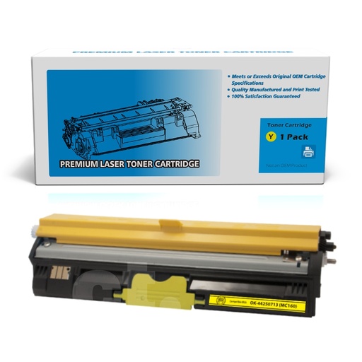 OKI 44250713 Remanufactured Yellow High Yield Toner Cartridge (1 Pack)