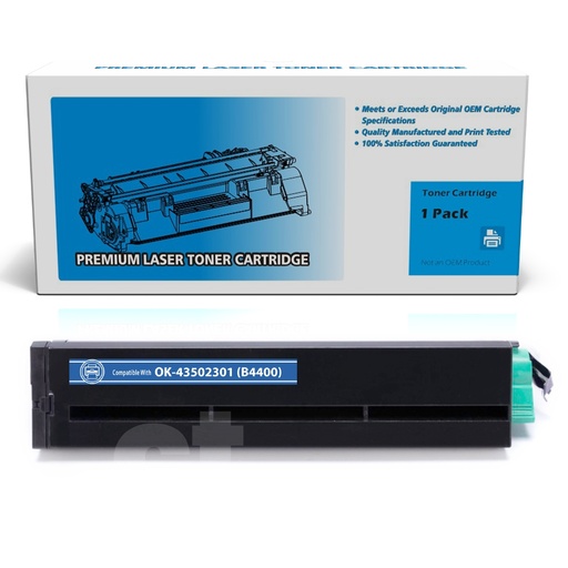OKI 43502301 (B4400) Compatible Black Standard Yield Toner Cartridge (1 Pack)
