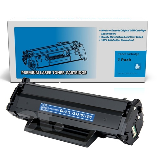 Dell 331-7335 HF442 B1160 Compatible Black Standard Yield Toner Cartridge (1 Pack)