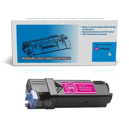 Dell 331-0717 2Y3CM 8WNV5 DE2150 Compatible Magenta High Yield Toner Cartridge (1 Pack)