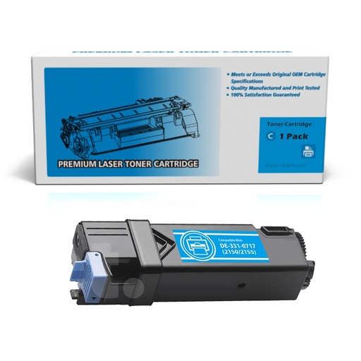 Dell 331-0716 THKJ8 769T5 DE2150 Compatible Cyan High Yield Toner Cartridge (1 Pack)