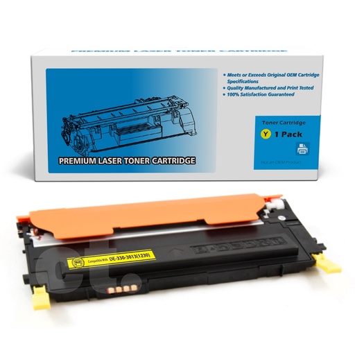 Dell 330-3013 M127K F479K DE1230 Compatible Yellow Standard Yield Toner Cartridge (1 Pack)