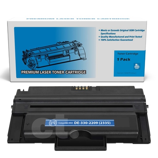 Dell 330-2209 HX756 NX994 DE2335 Compatible Black High Yield Toner Cartridge (1 Pack)