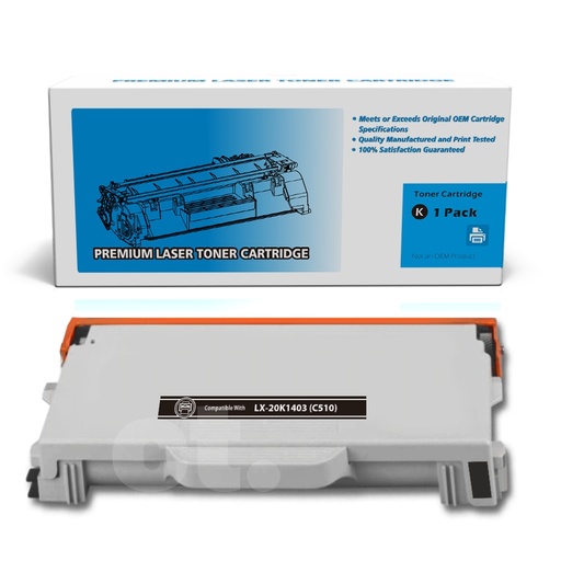 Lexmark 20K1403 (C510) Remanufactured Black High Yield Toner Cartridge (1 Pack)