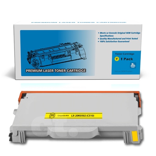 Lexmark 20K0502 (C510) Remanufactured Yellow Standard Yield Toner Cartridge (1 Pack)
