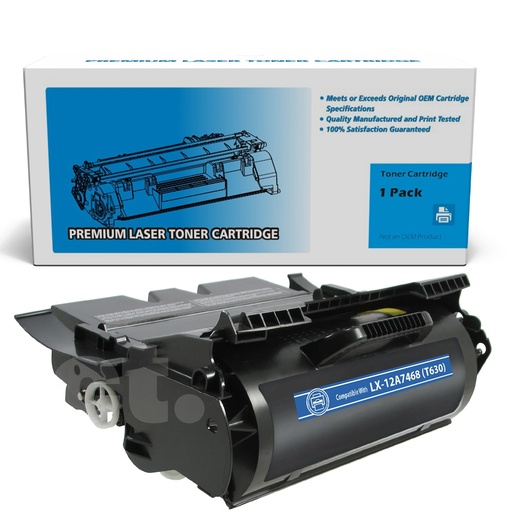 Lexmark 12A7468 (T630) Compatible Black High Yield Toner Cartridge (1 Pack)