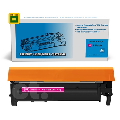 HP W2063A 116A Compatible Magenta Standard Yield Toner Cartridge (1 Pack)