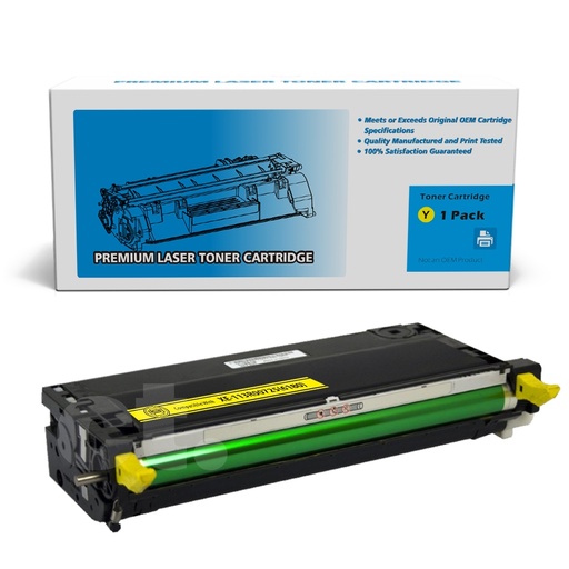 Xerox 113R00725 (6180) Remanufactured Yellow High Yield Toner Cartridge (1 Pack)