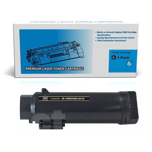 Xerox 106R03480 (6510) Compatible Black High Yield Toner Cartridge (1 Pack)