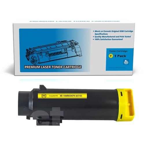 Xerox 106R03479 (6510) Compatible Yellow High Yield Toner Cartridge (1 Pack)