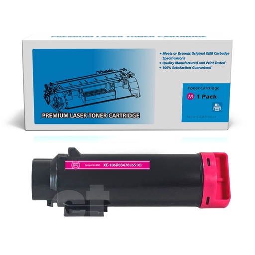 Xerox 106R03478 (6510) Compatible Magenta High Yield Toner Cartridge (1 Pack)