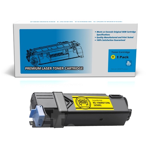 Xerox 106R01596 (6500) Compatible Yellow High Yield Toner Cartridge (1 Pack)