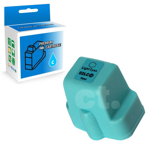 HP 02 C8774WN Compatible Light Cyan Standard Yield Ink Cartridge (1 Pack)