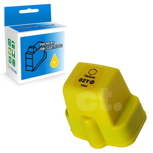 HP 02 C8773WN Compatible Yellow Standard Yield Ink Cartridge (1 Pack)