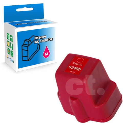 HP 02 C8772WN Compatible Magenta Standard Yield Ink Cartridge (1 Pack)