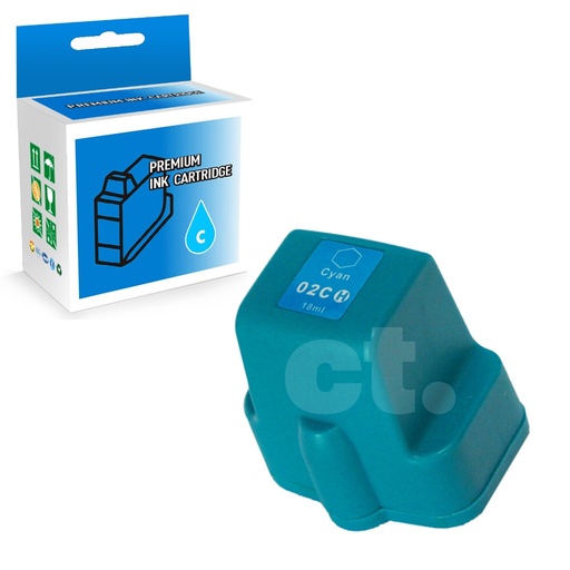 HP 02 C8771WN Compatible Cyan Standard Yield Ink Cartridge (1 Pack)