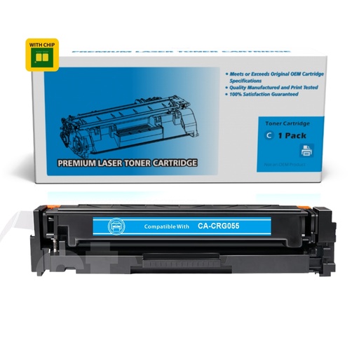 Canon CRG055 CRG 055 Compatible Cyan Toner Cartridge Standard Yield (1 Pack)