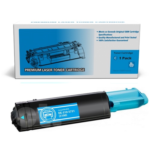 Dell 310-5731 (3100) Compatible Cyan Toner Cartridge Standard Yield (1 Pack)