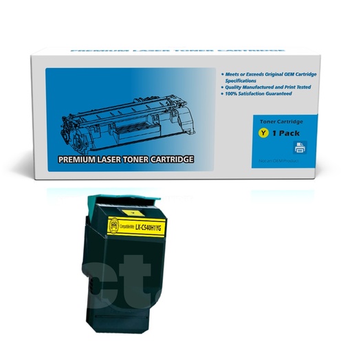 Lexmark C540H1YG Compatible Yellow Standard Yield Toner Cartridge (1 Pack)