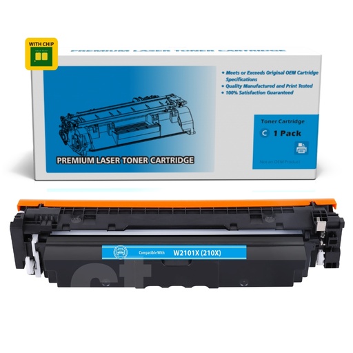 HP W2101X 210X Compatible Cyan Standard Yield Toner Cartridge (1 Pack)