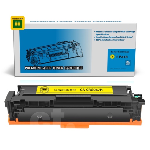Canon CRG067H CRG 067H Compatible Yellow High Yield Toner Cartridge (1 Pack)