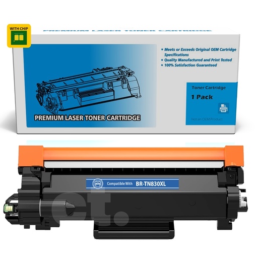Brother TN-830XL TN830XL Compatible Black Toner Cartridge High Yield (1 Pack)