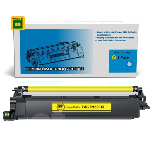 Brother TN-229XL TN229XL Compatible Yellow Toner Cartridge High Yield (1 Pack)