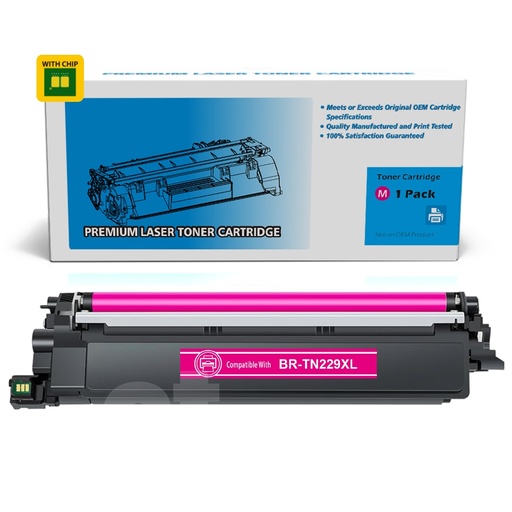Brother TN-229XL TN229XL Compatible Magenta Toner Cartridge High Yield (1 Pack)